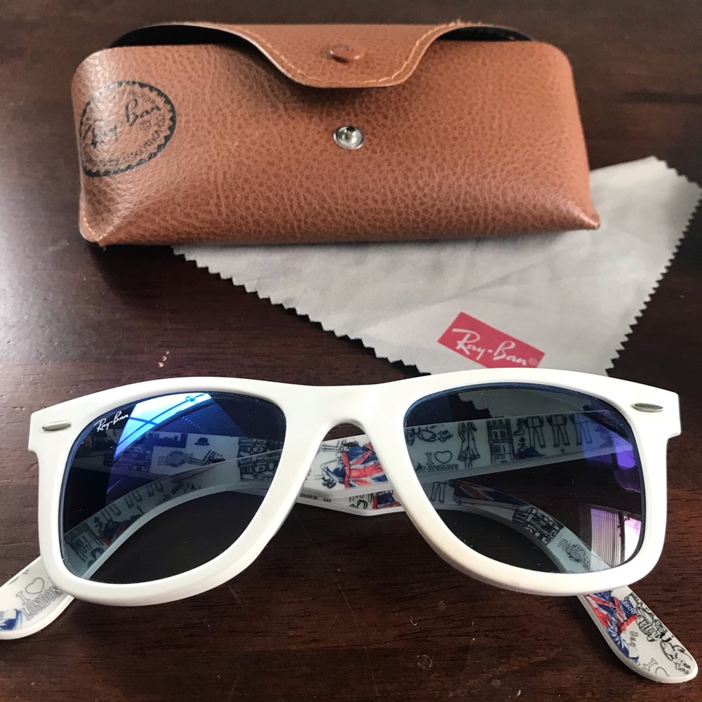Ray-ban wayfarer london rare print